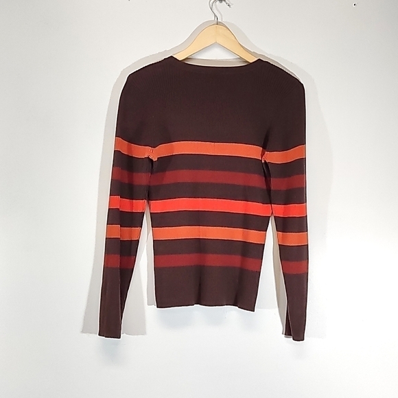 Villagers women's brown and orange sweater Size: XL - Picture 2 of 6